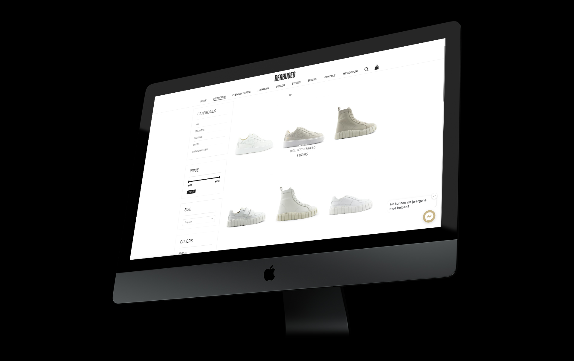 Webshop design | DEABUSED